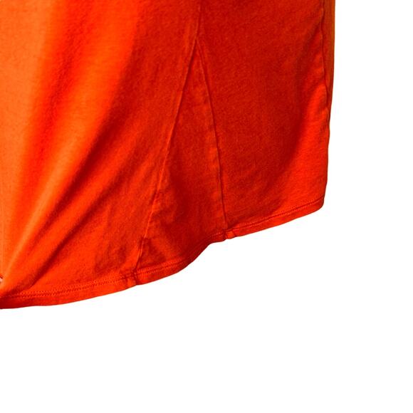 J. Jill Burnt Orange Short Sleeve A-Line Stretch Swing Top - Picture 2 of 7